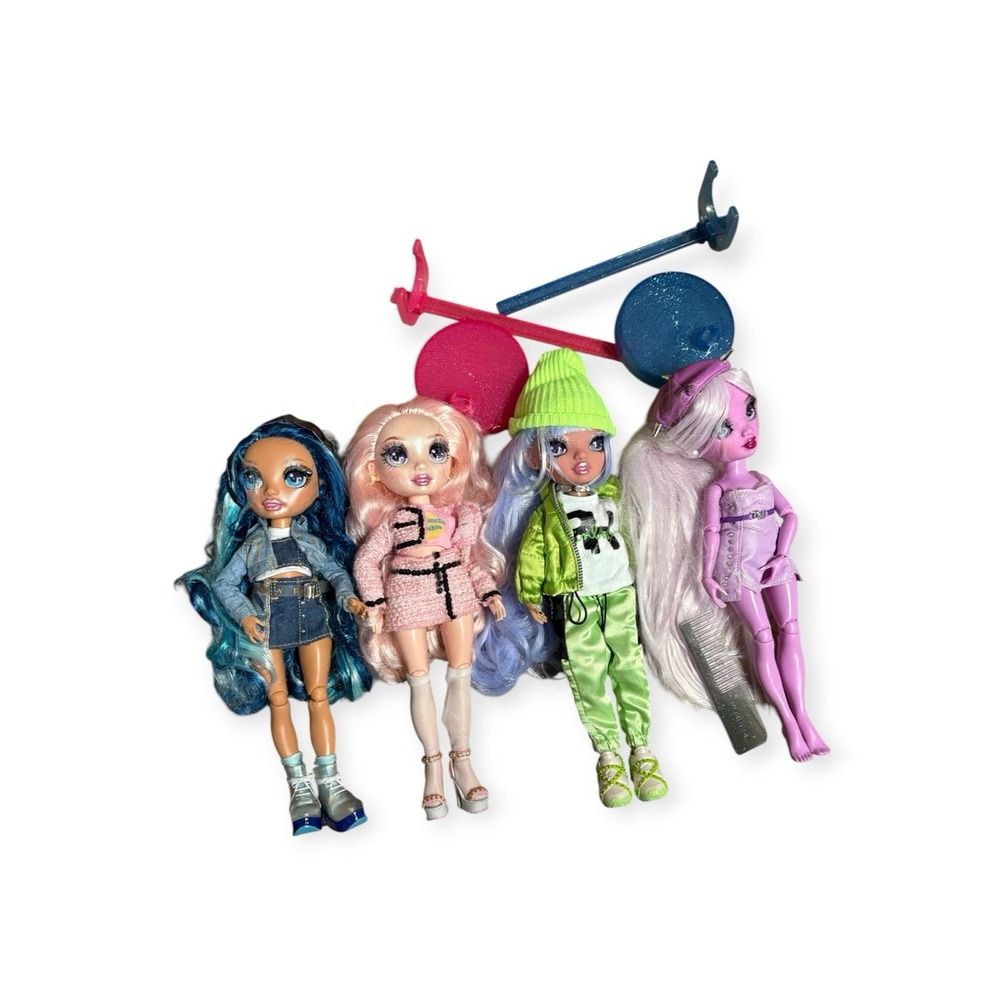 RAINBOW HIGH  - Lot of 4 Dolls - Bella Parker Lavender Lynn & Others